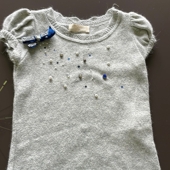 Gorgeous Little Girls Sweater/skirt Monnalisa Set size 4 - Picture 2 of 6